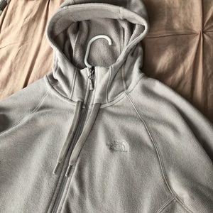 Light Purple North Face Zip Up Hoodie